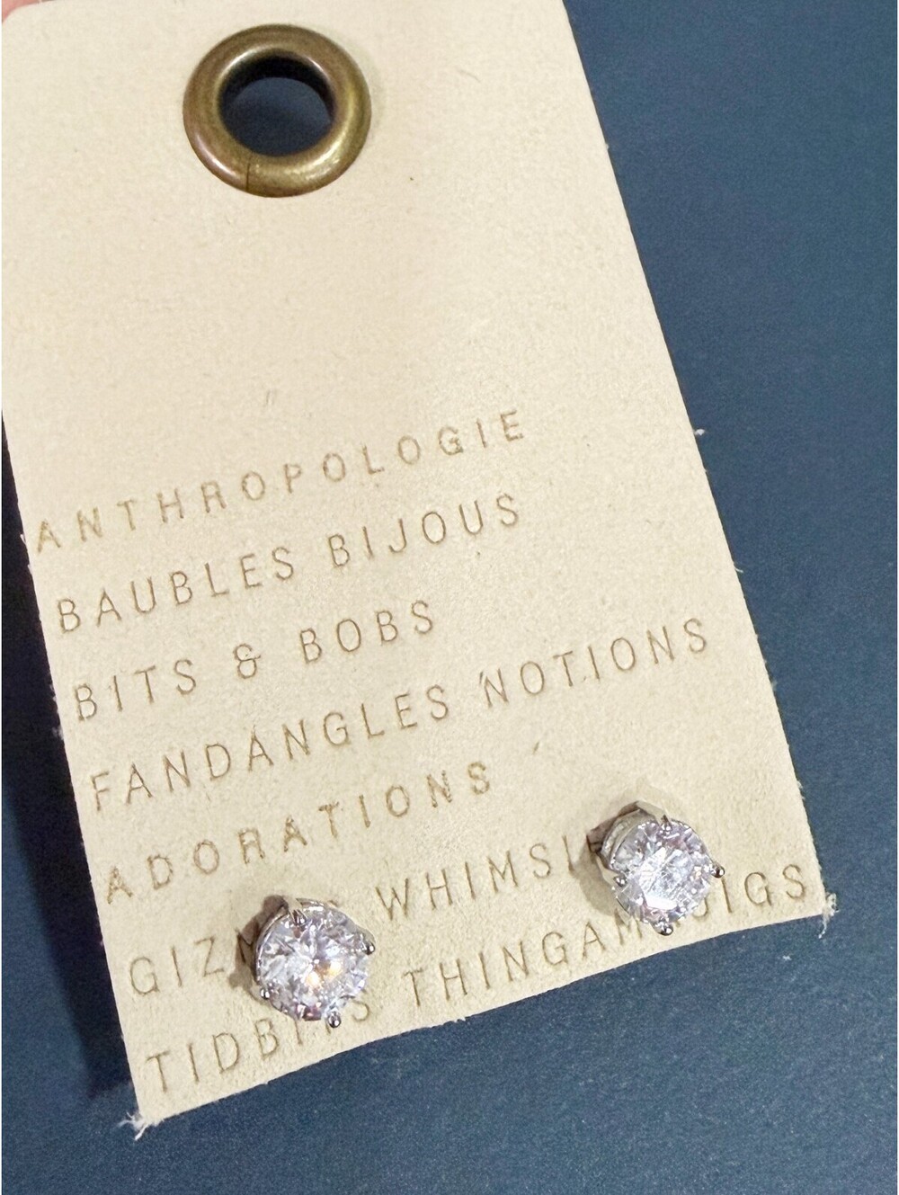 Anthropologie Crystal Stud Earrings